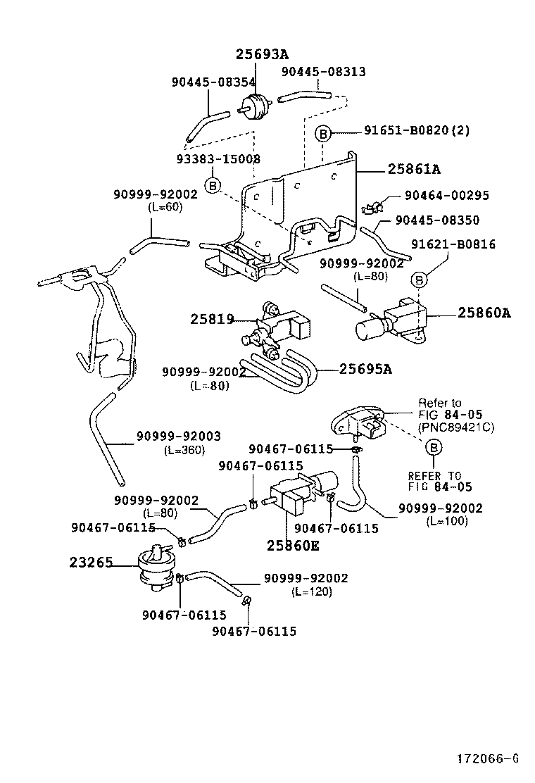 25860-17080 VALVE ASSY, VACUUM SWITCHING, NO.1 product image