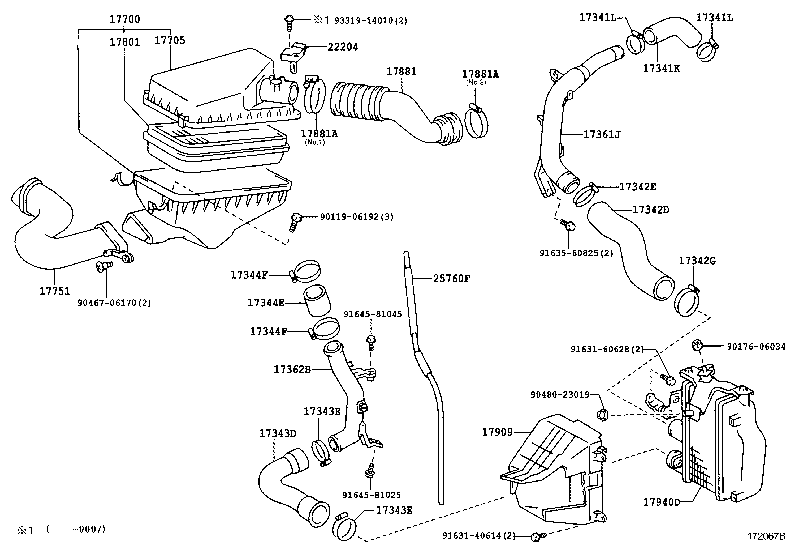 17701-0B020 CASE SUB-ASSY, AIR CLEANER product image
