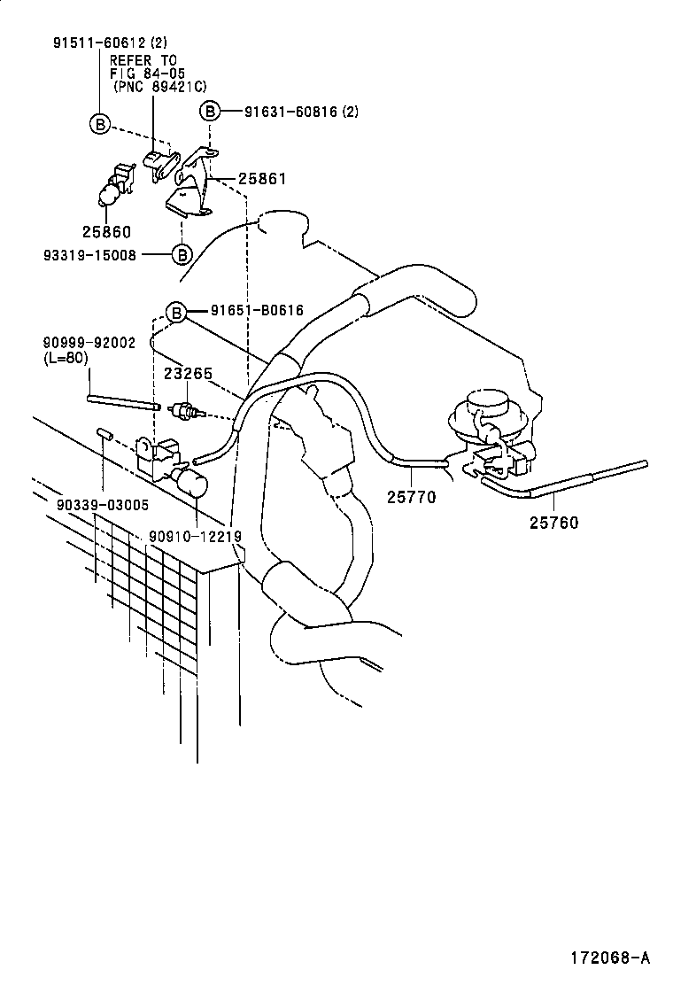 17341-74841 HOSE, AIR product image