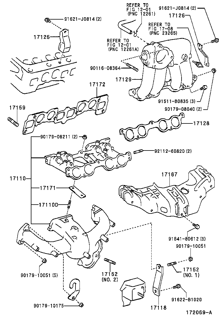 17118-13020 STAY, MANIFOLD product image