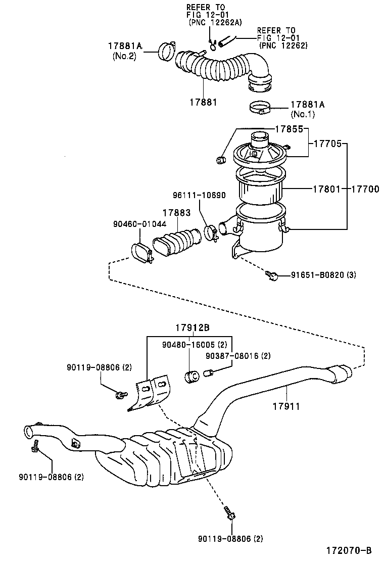 17705-13261 CAP SUB-ASSY, AIR CLEANER product image