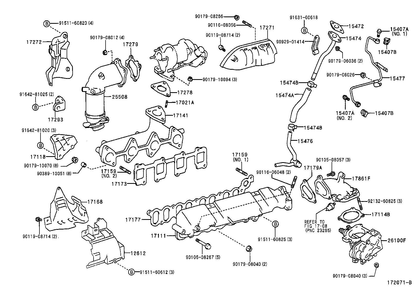 17101-02080 MANIFOLD, INTAKE product image
