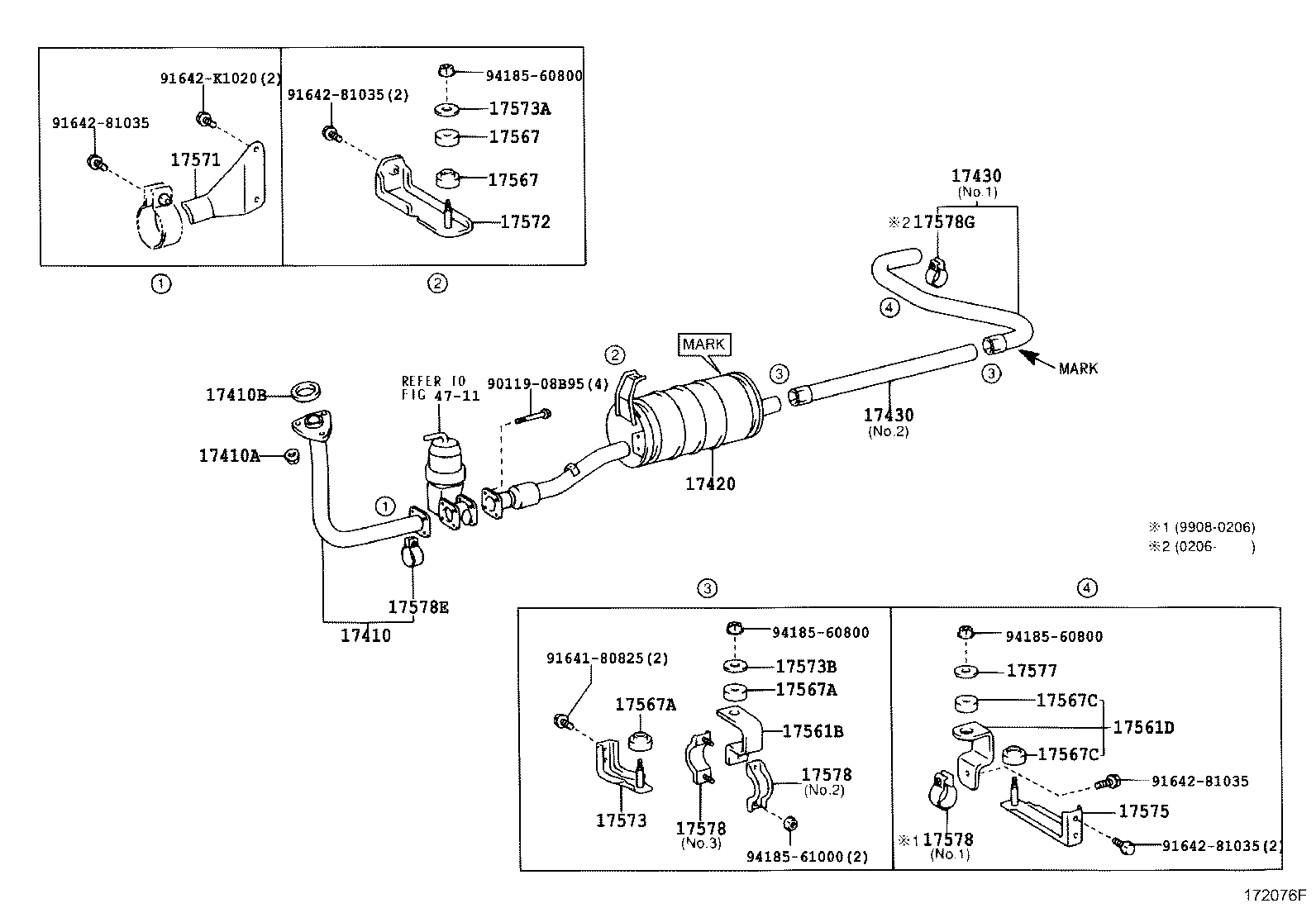 17405-78680 PIPE ASSY, EXHAUST, TAIL product image