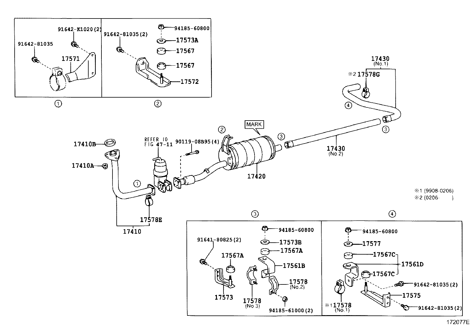 17405-78680 PIPE ASSY, EXHAUST, TAIL product image