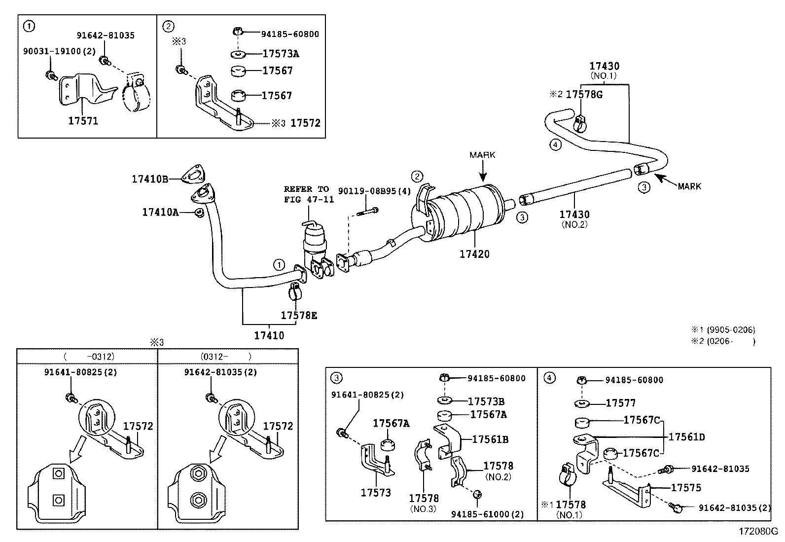 17405-78680 PIPE ASSY, EXHAUST, TAIL product image