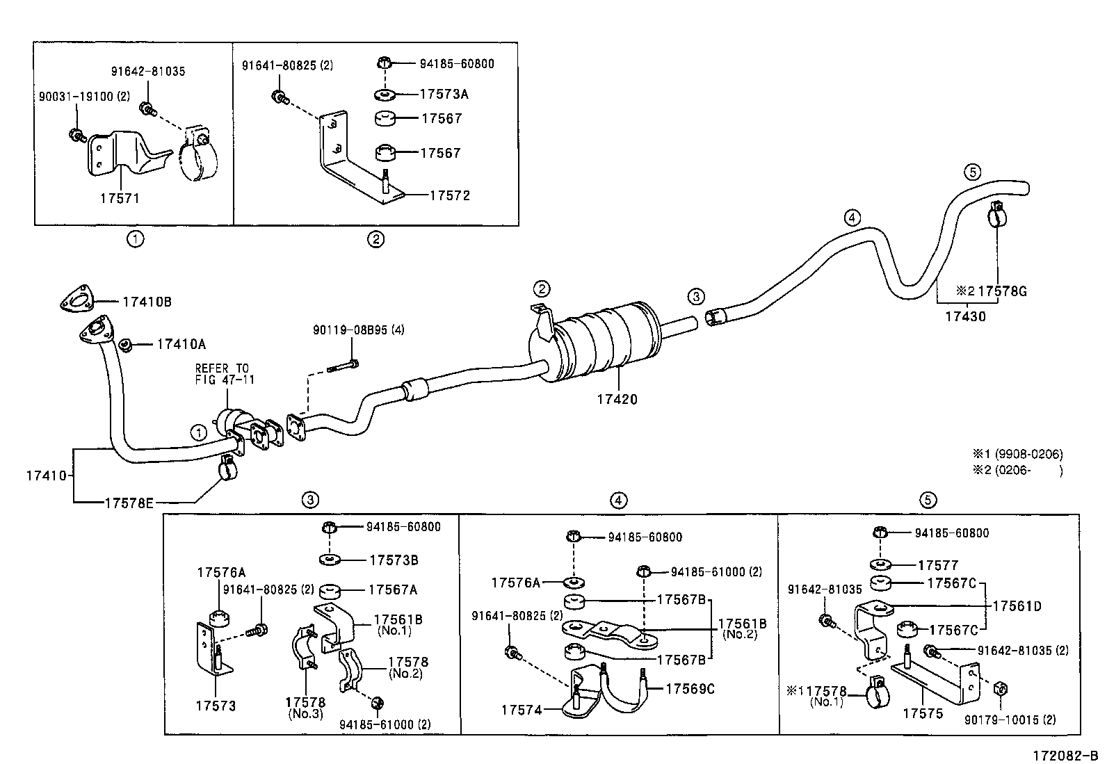 17405-78680 PIPE ASSY, EXHAUST, TAIL product image