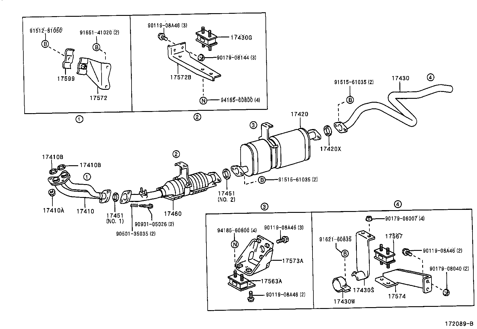 17430-58801 PIPE ASSY, EXHAUST, TAIL product image