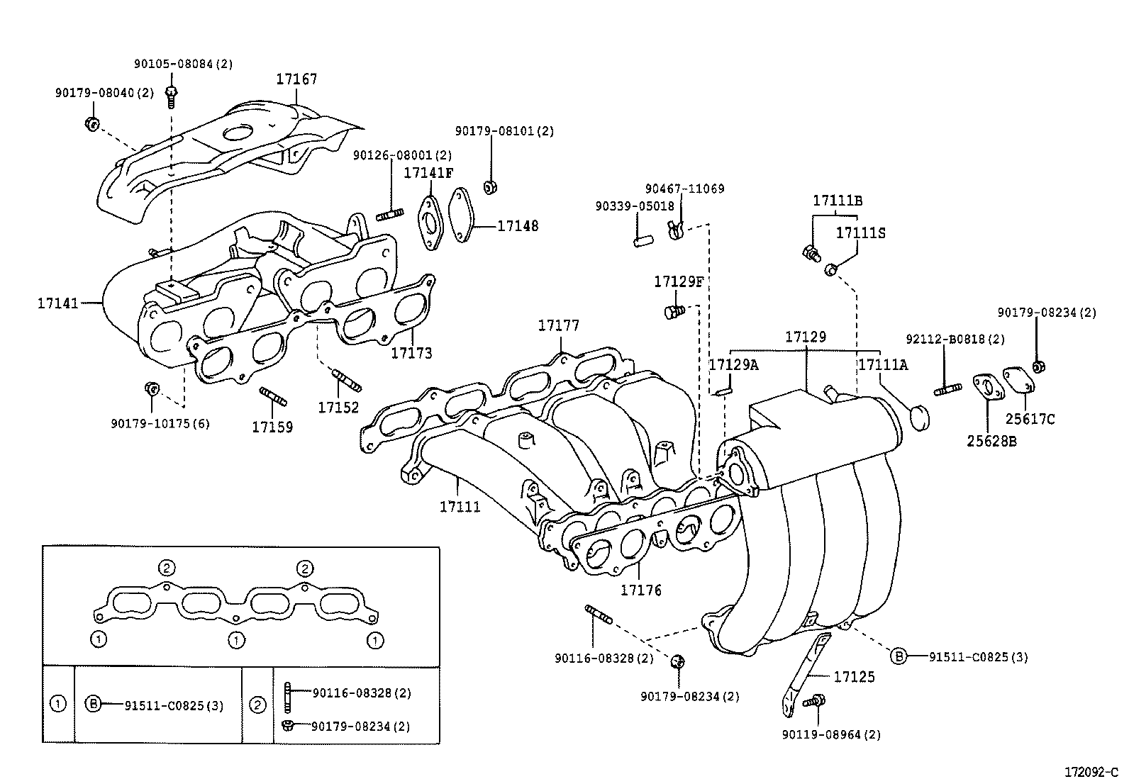 17111-58031 MANIFOLD, INTAKE product image