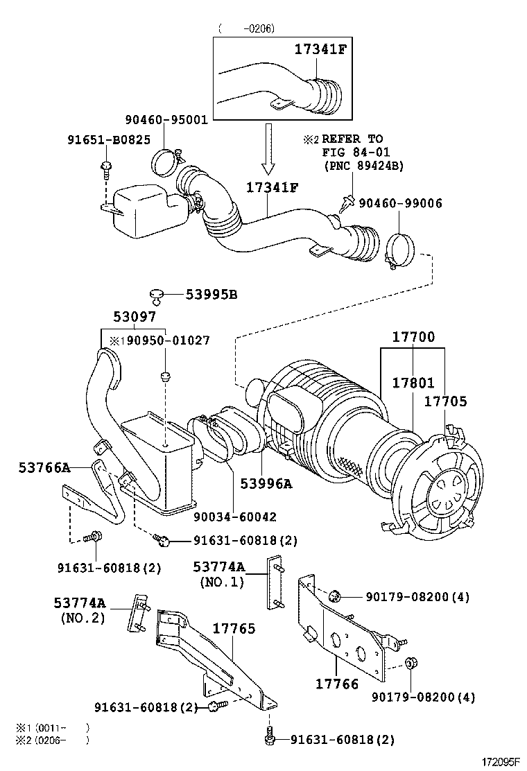 90034-61065 CLAMP OR CLIP(FOR AIR HOSE, NO.1) product image