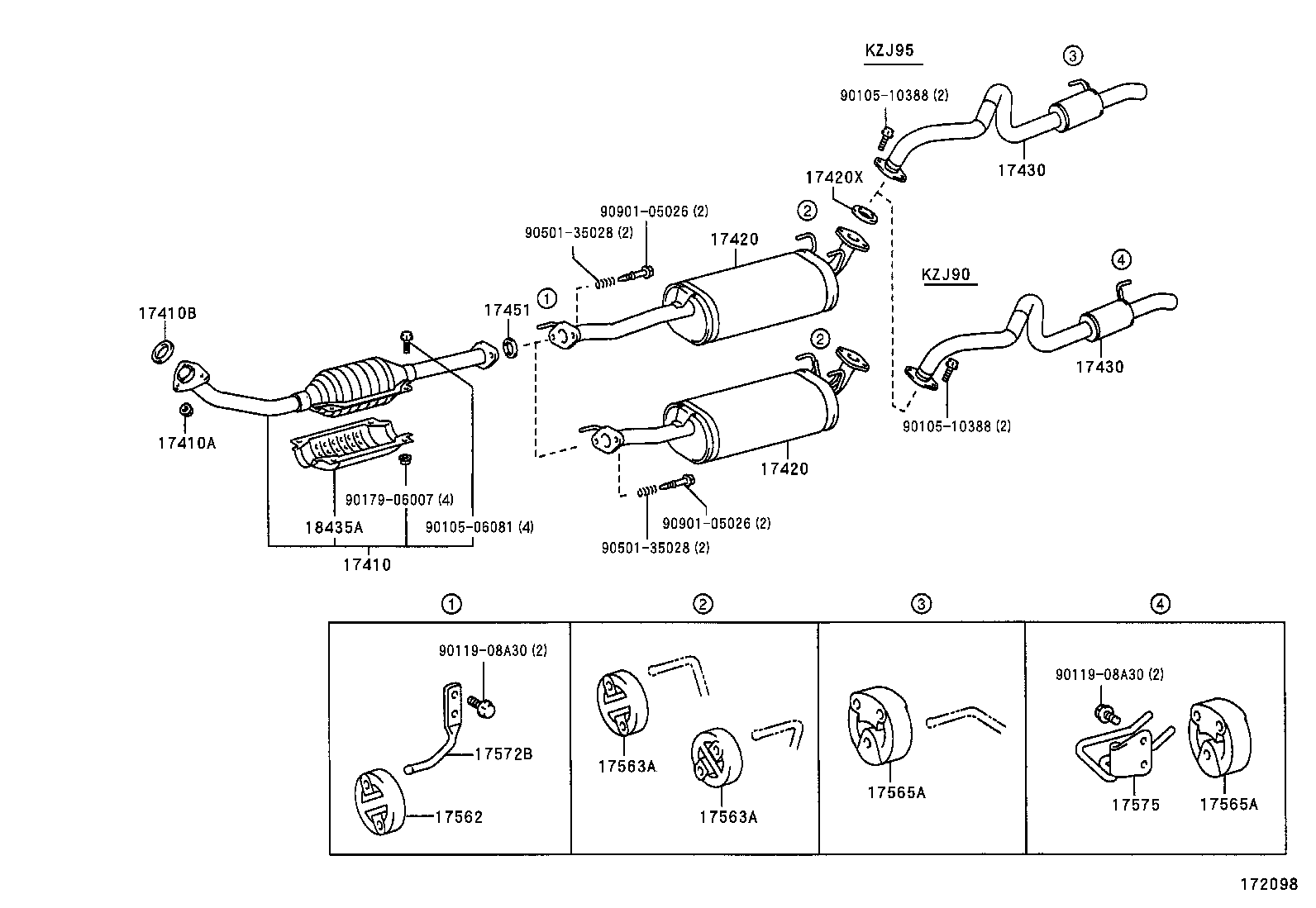 17551-62020 INSULATOR, EXHAUST PIPE HEAT, NO.1 product image