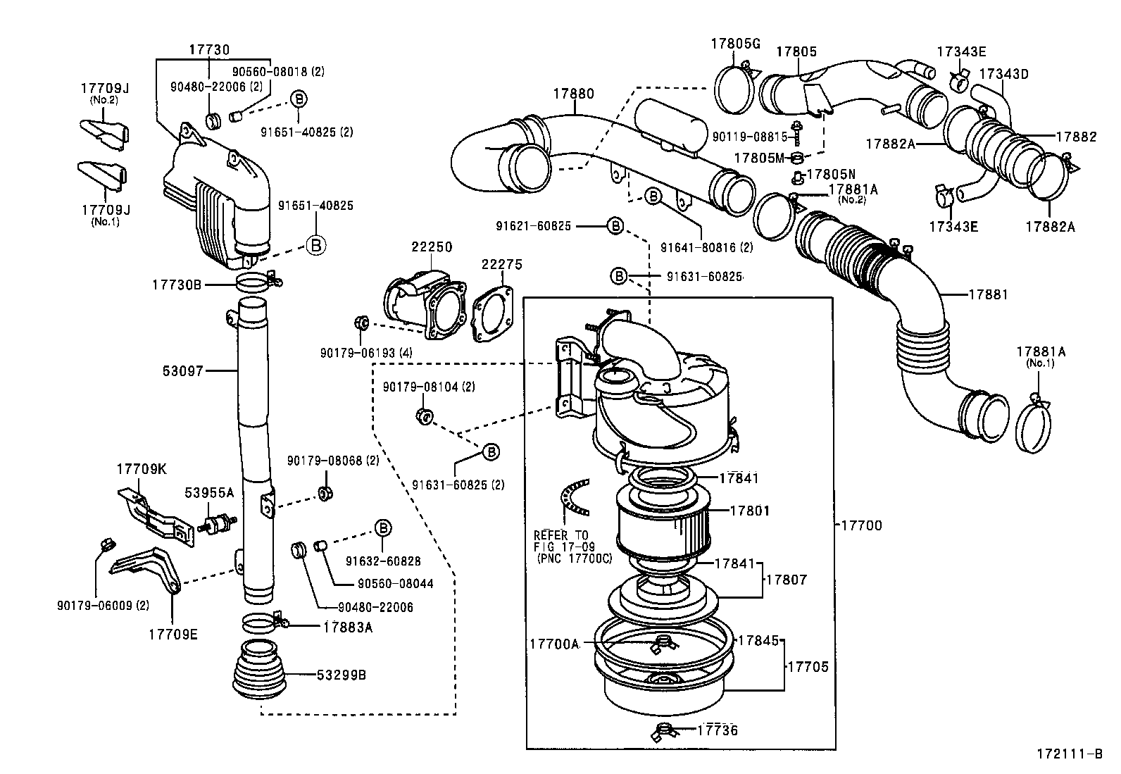 17705-58320 CAP SUB-ASSY, AIR CLEANER product image