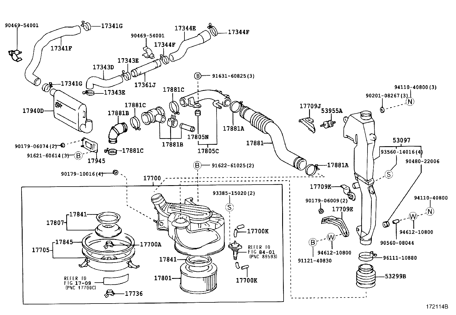 17705-58320 CAP SUB-ASSY, AIR CLEANER product image