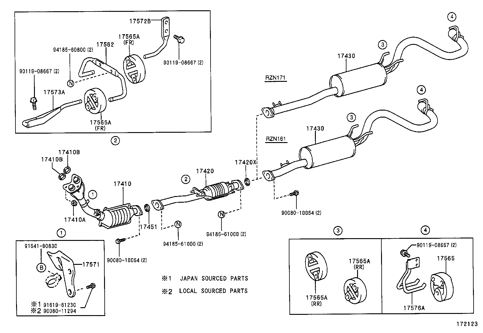 17405-0C030 PIPE ASSY, EXHAUST, TAIL product image