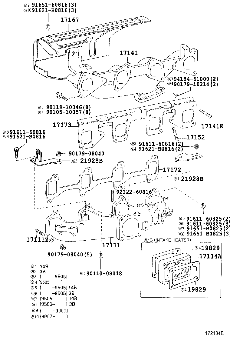 17111-58031 MANIFOLD, INTAKE product image