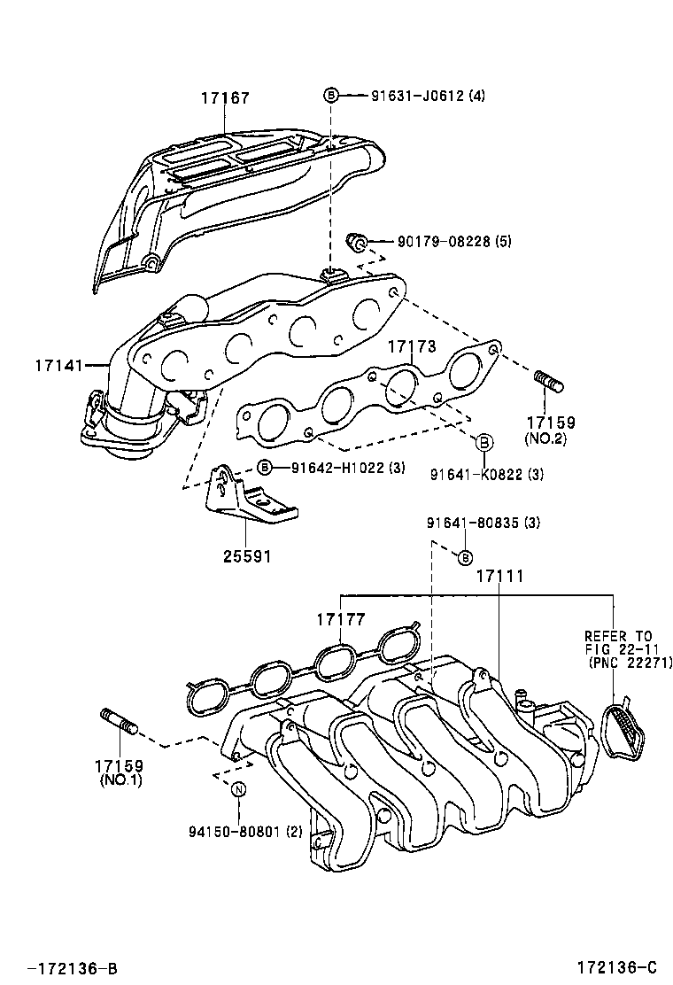 17118-23040 STAY, MANIFOLD product image
