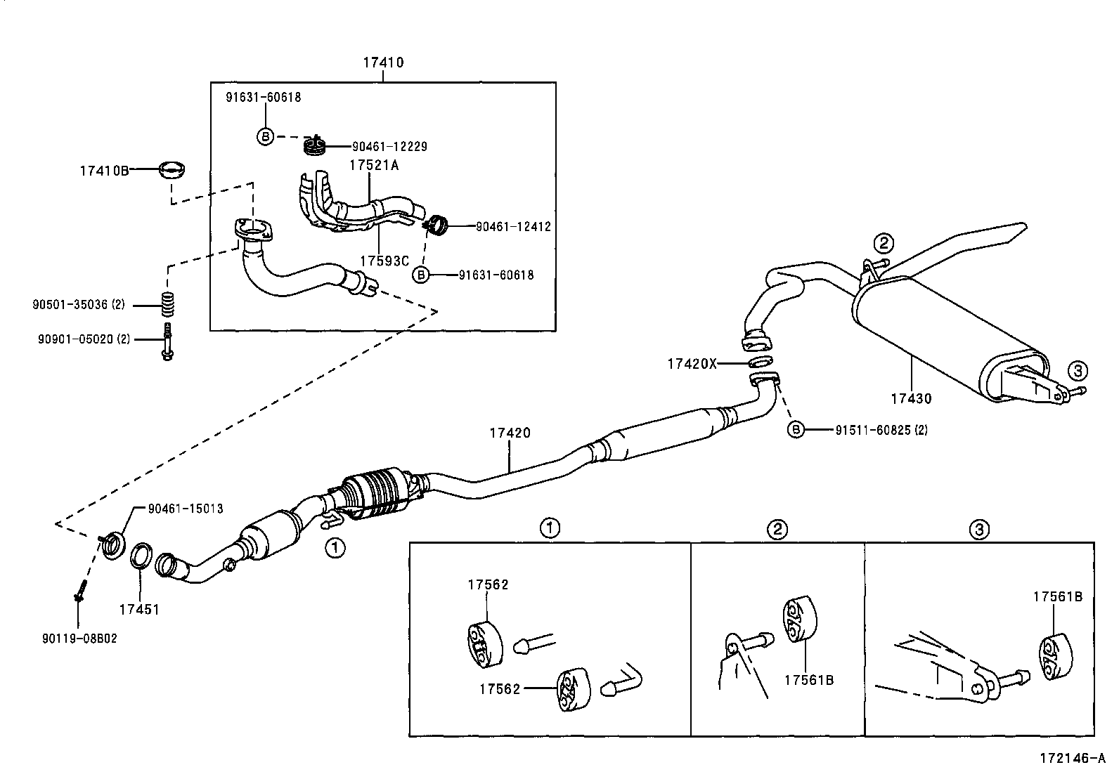 17430-21080 PIPE ASSY, EXHAUST, TAIL product image