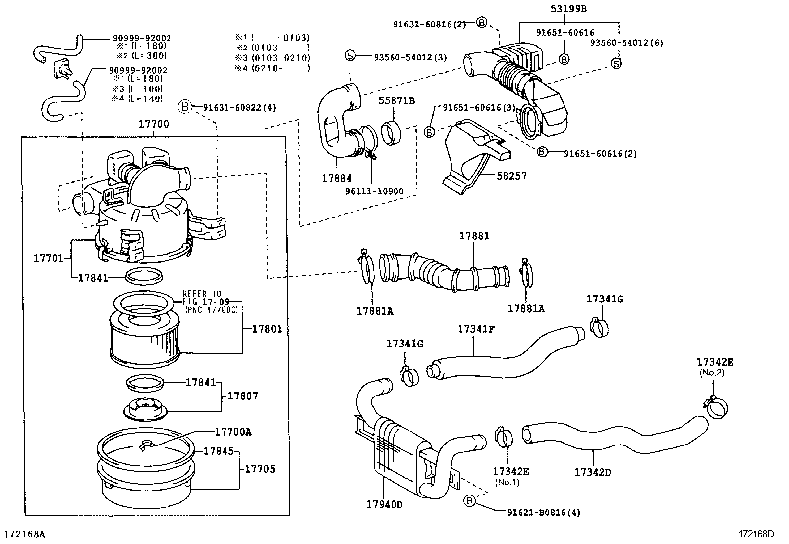 17030-78482 HOSE, AIR, NO.2 product image