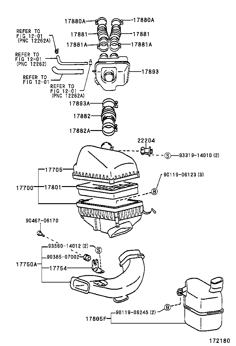 17700-20100 CLEANER ASSY, AIR product image