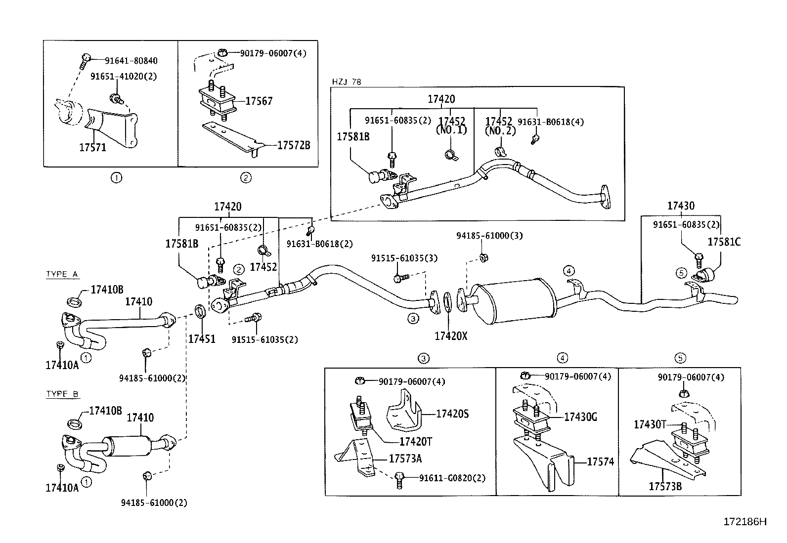 17405-35142 PIPE ASSY, EXHAUST, TAIL product image