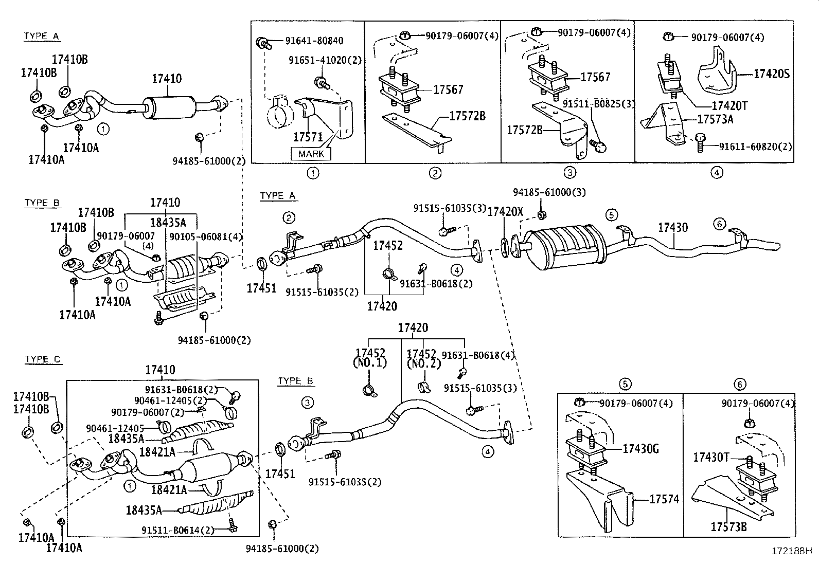 17405-35142 PIPE ASSY, EXHAUST, TAIL product image