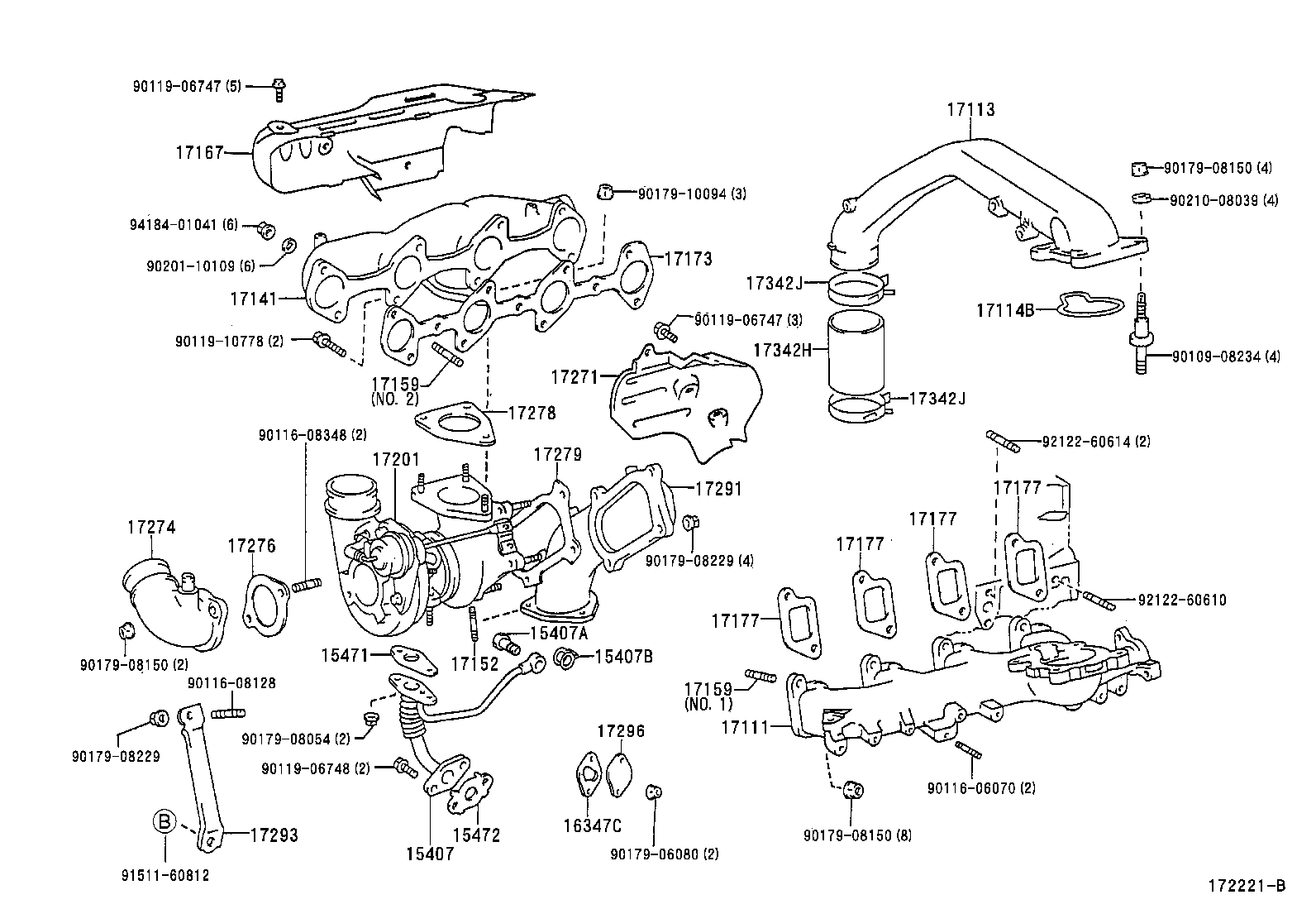 17118-0L010 STAY, MANIFOLD, NO.2 product image