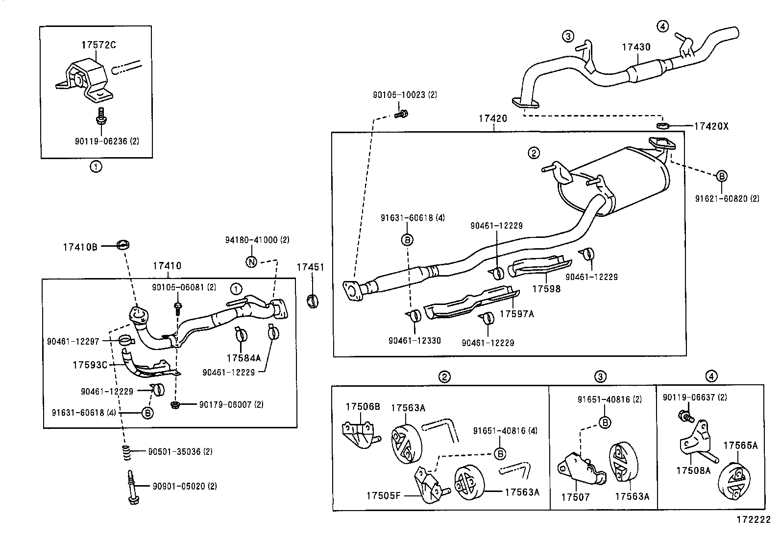 17430-64800 PIPE ASSY, EXHAUST, TAIL product image