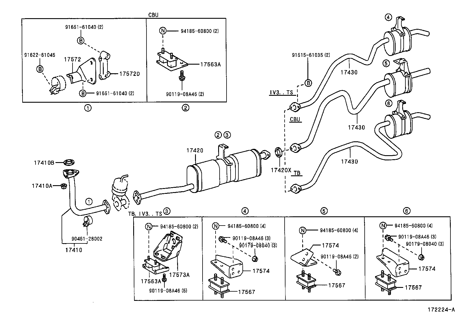 17430-58801 PIPE ASSY, EXHAUST, TAIL product image