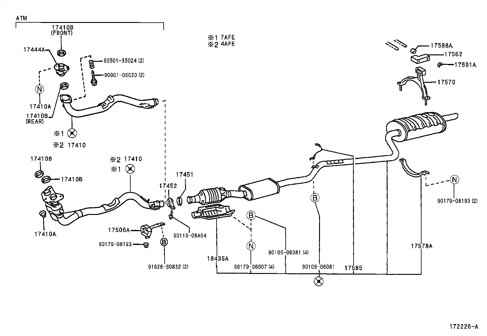 17430-15620 PIPE ASSY, EXHAUST, TAIL product image