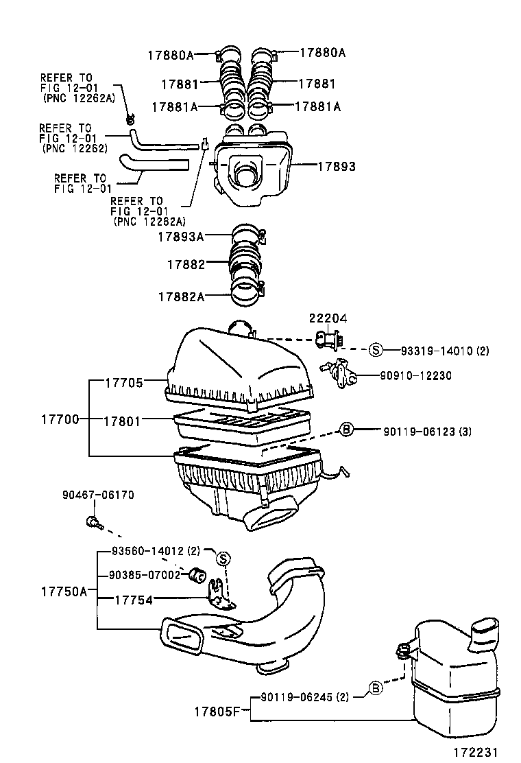 17705-20060 CAP SUB-ASSY, AIR CLEANER product image