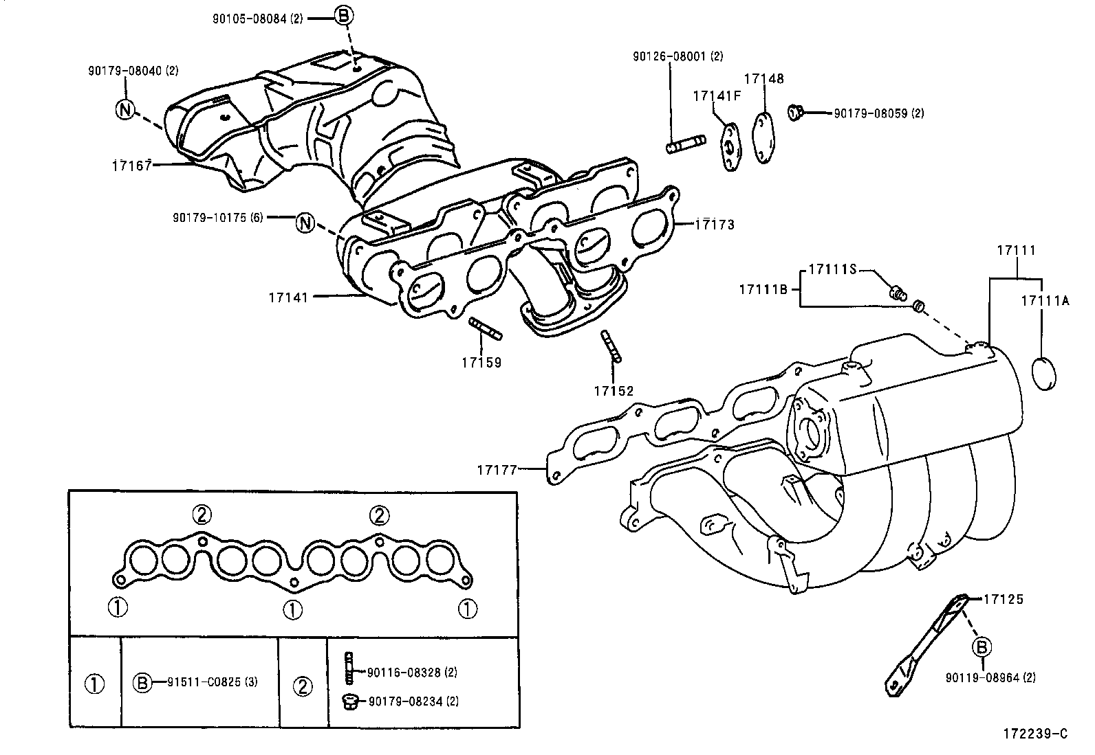 17101-75031 MANIFOLD, INTAKE product image