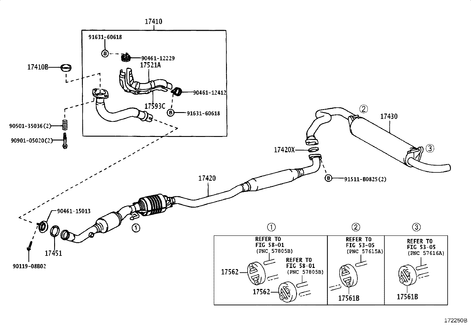 17430-21520 PIPE ASSY, EXHAUST, TAIL product image