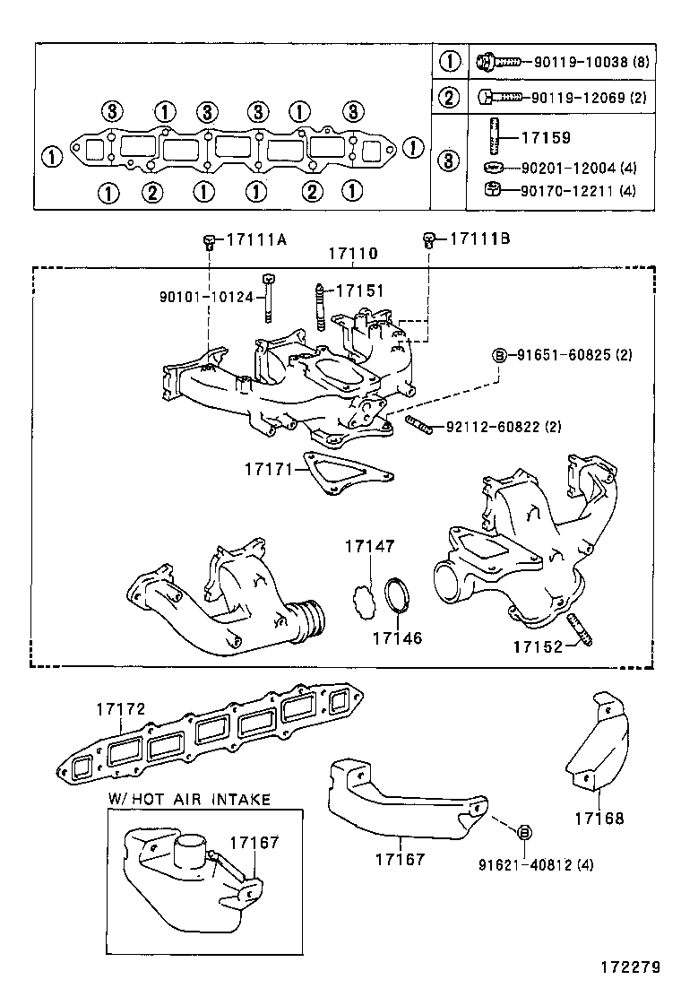 17118-66020 STAY, MANIFOLD product image