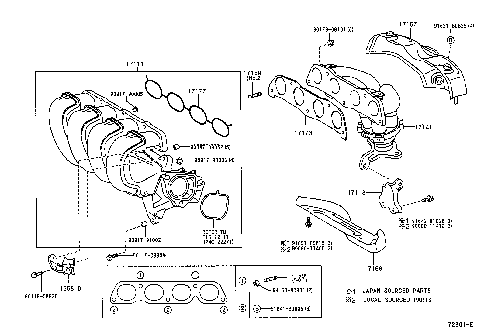 17101-16280 MANIFOLD, INTAKE product image