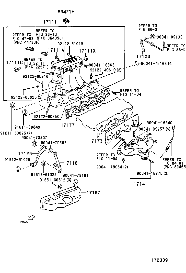17012-87401 STAY, MANIFOLD product image
