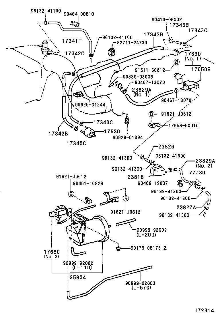 17361-46110 TUBE, AIR(FOR IDLE-UP) product image