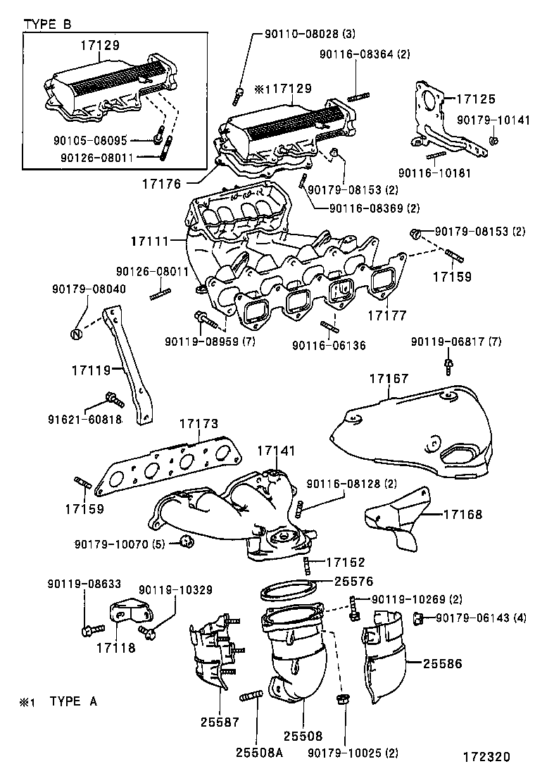 17101-16280 MANIFOLD, INTAKE product image