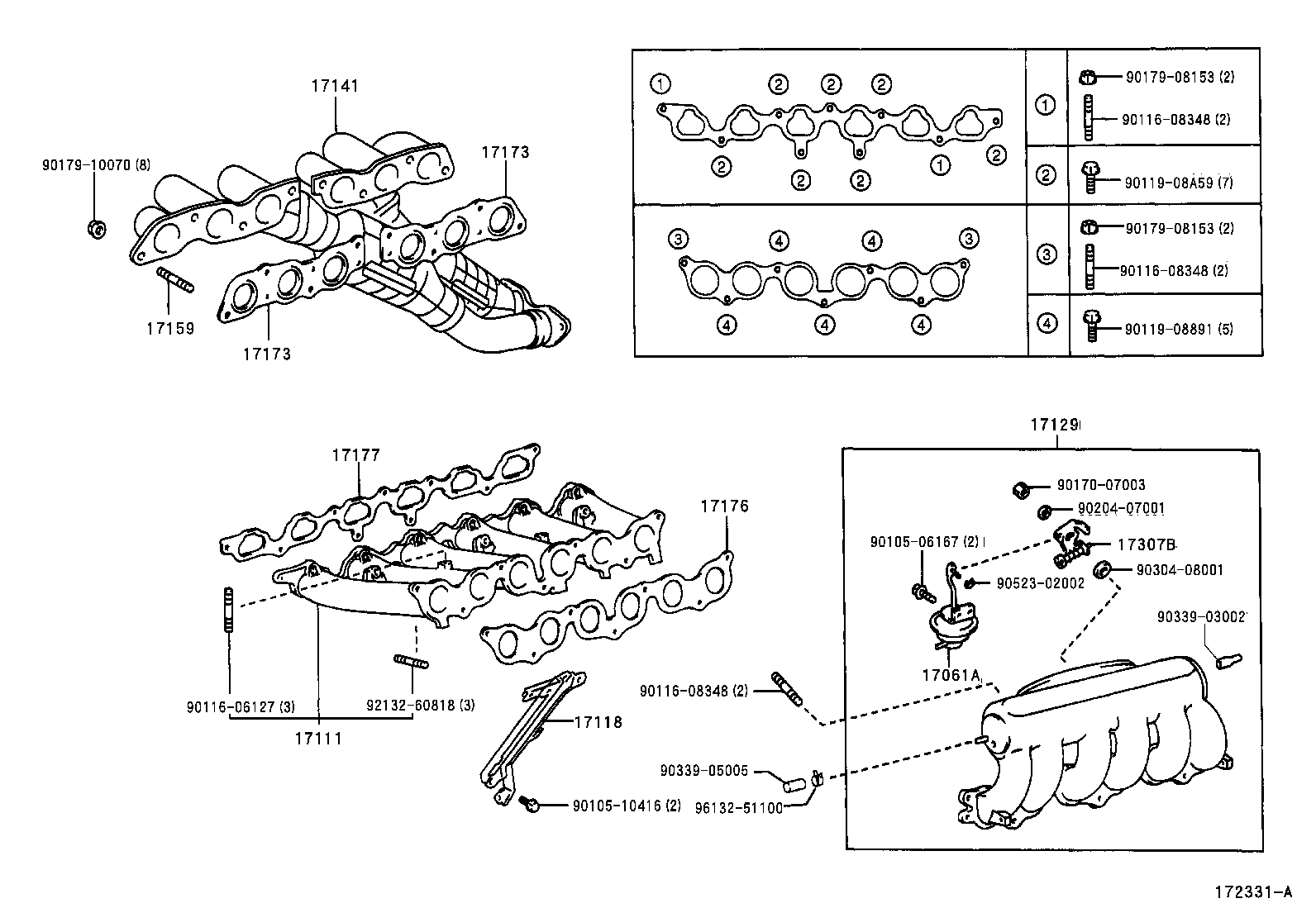 17101-46010 MANIFOLD, INTAKE product image