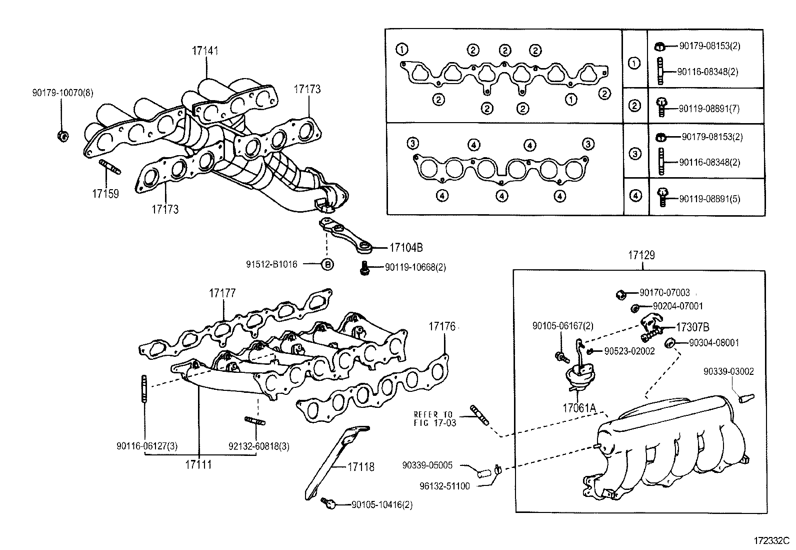17101-46010 MANIFOLD, INTAKE product image