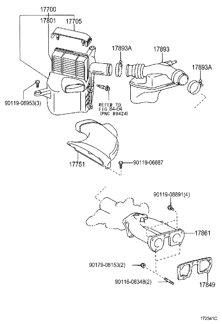 17700-46440 CLEANER ASSY, AIR product image