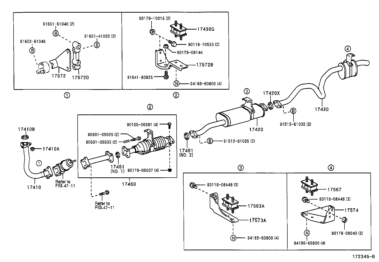 17430-58801 PIPE ASSY, EXHAUST, TAIL product image