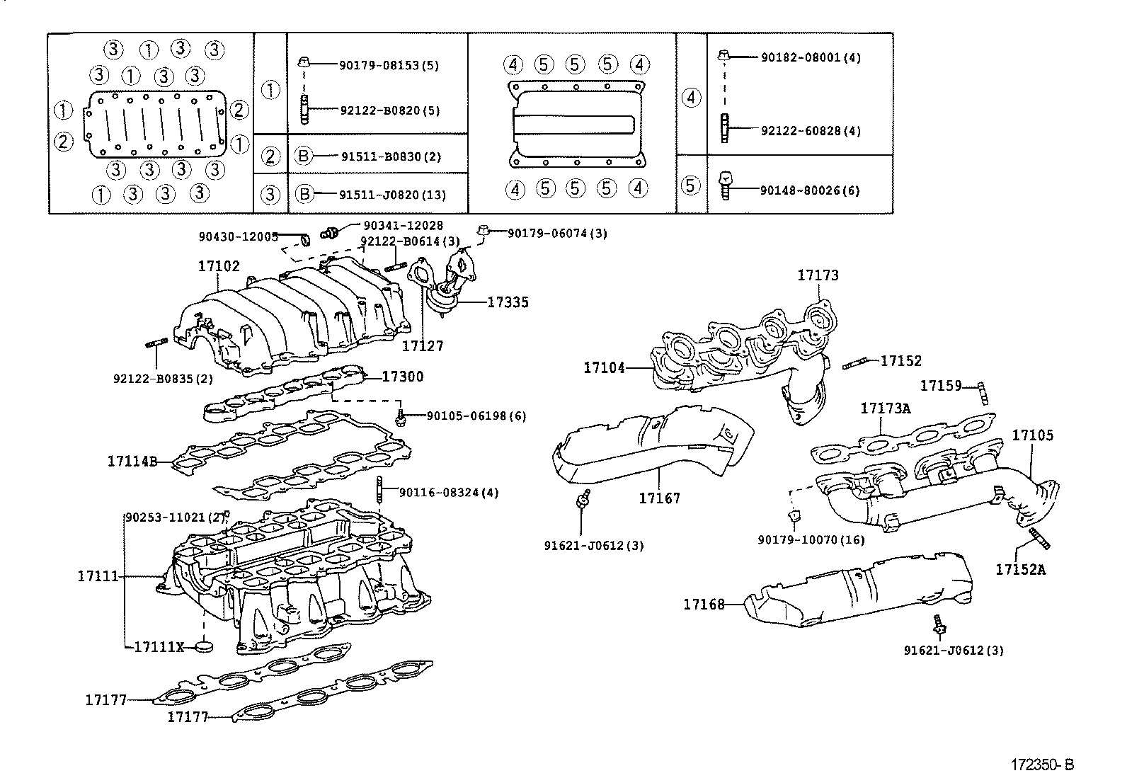17101-46010 MANIFOLD, INTAKE product image