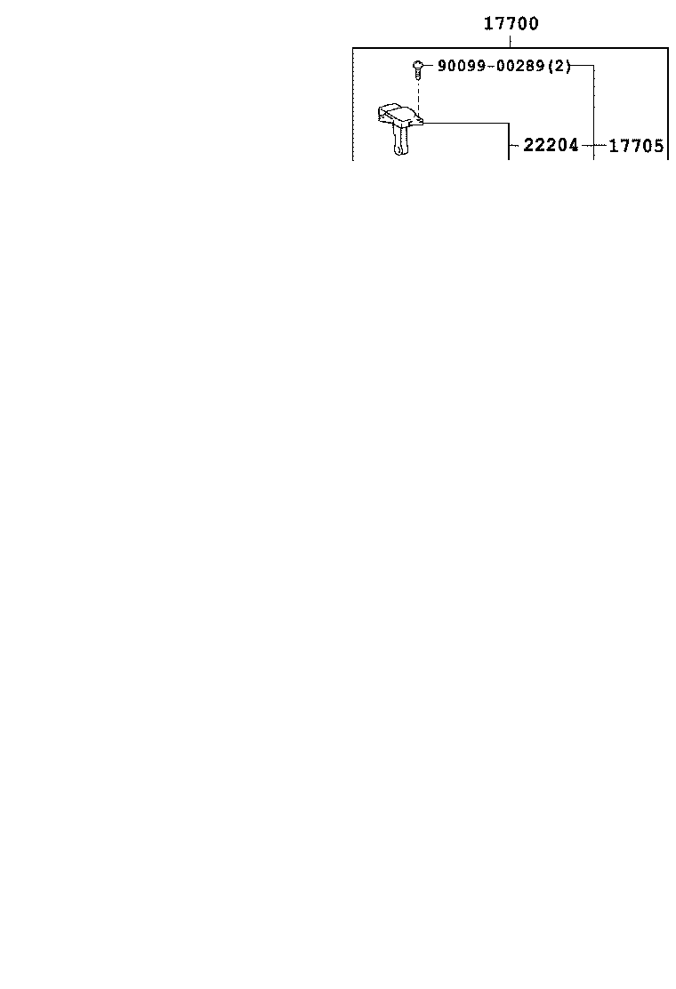 Toyota 17700-22080 CLEANER ASSY, AIR