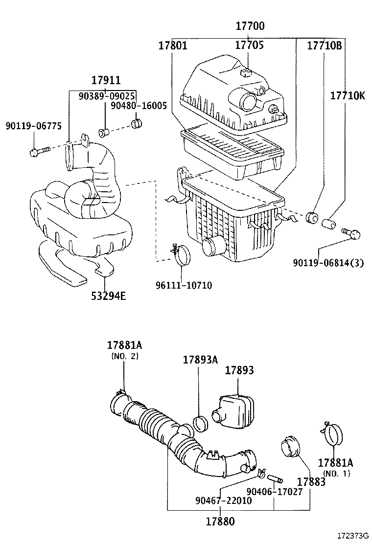 17700-64370 CLEANER ASSY, AIR product image
