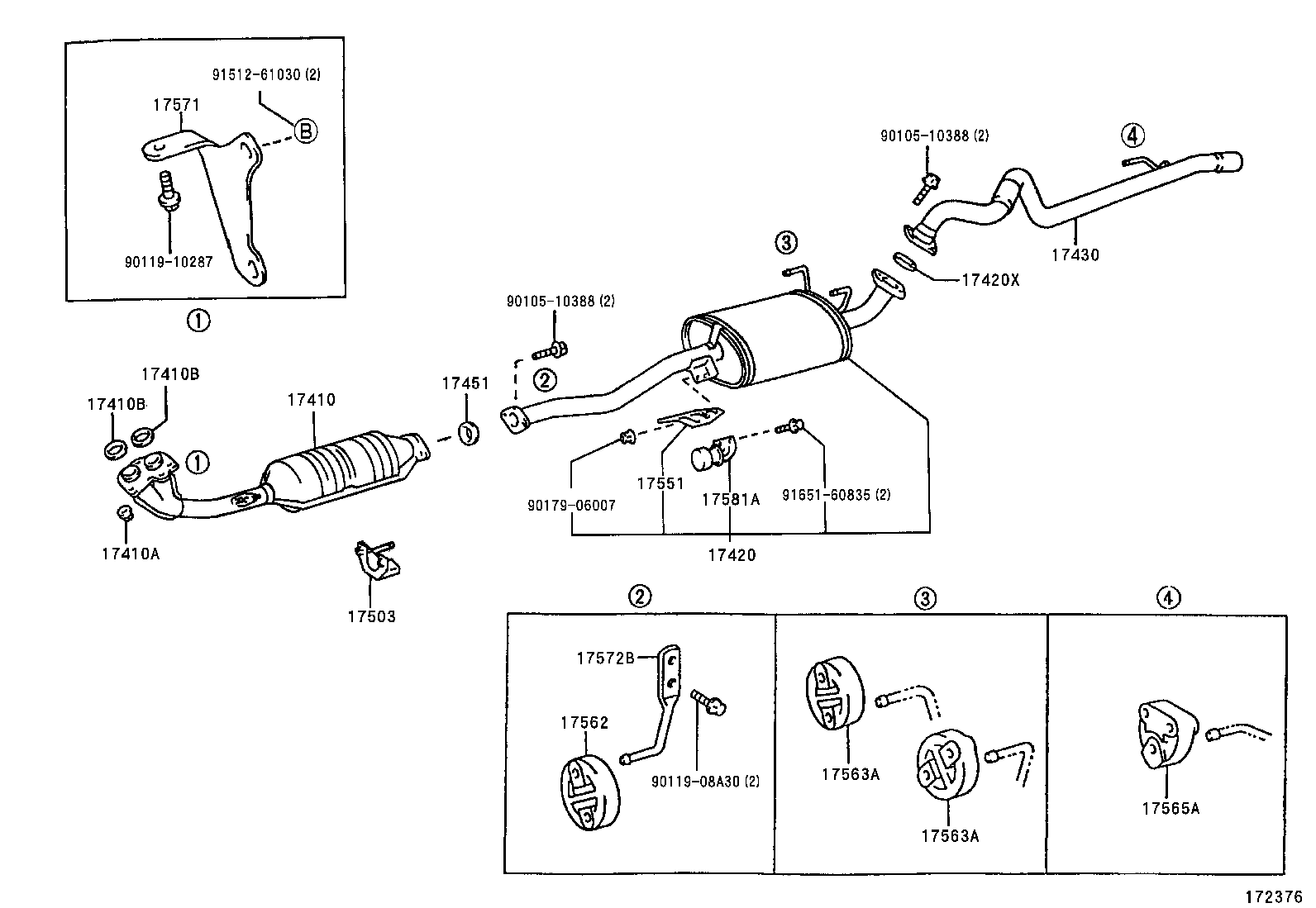 17405-75230 PIPE ASSY, EXHAUST, TAIL product image