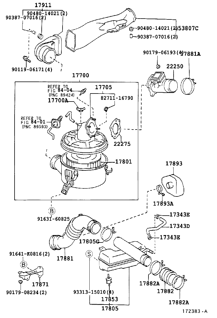 17705-67160 CAP SUB-ASSY, AIR CLEANER product image