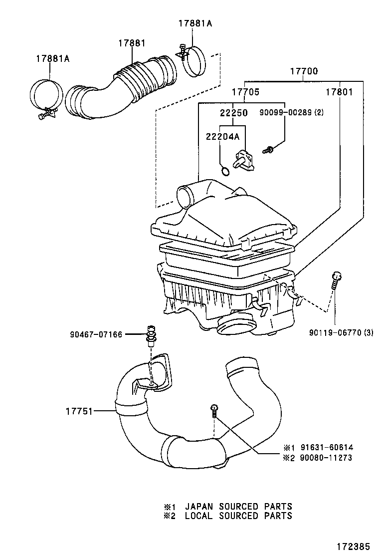 17342-27020 HOSE, AIR, NO.2 product image