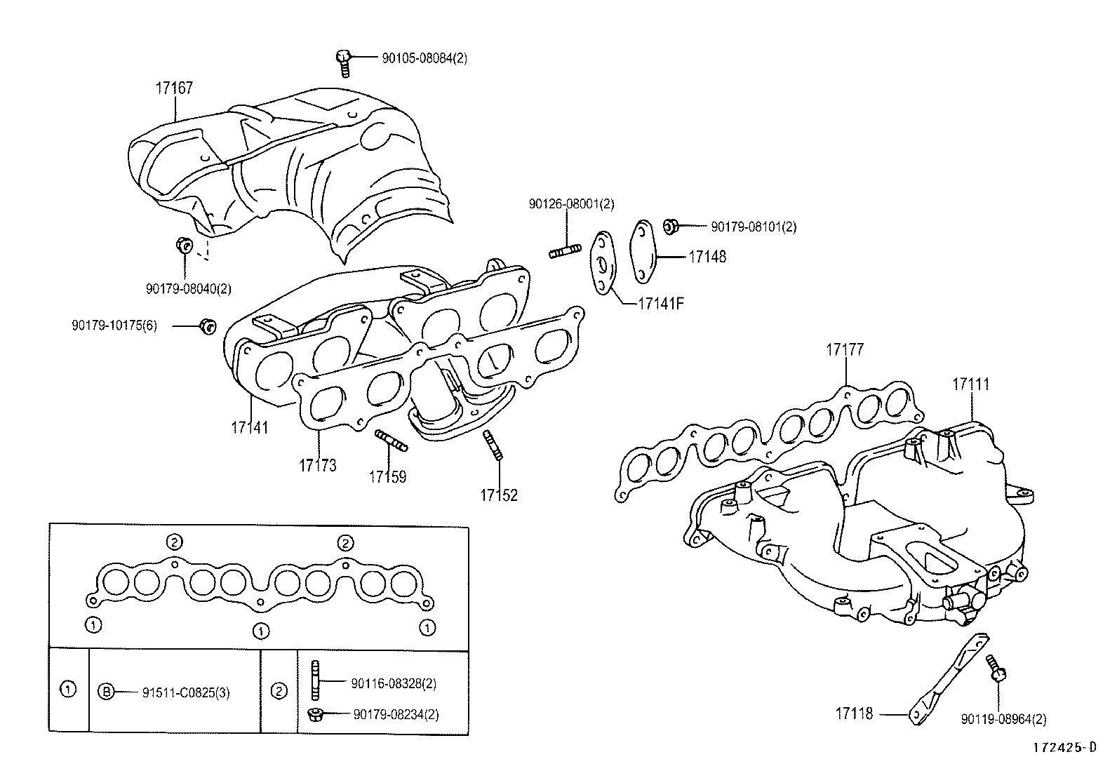 17111-58050 MANIFOLD, INTAKE product image