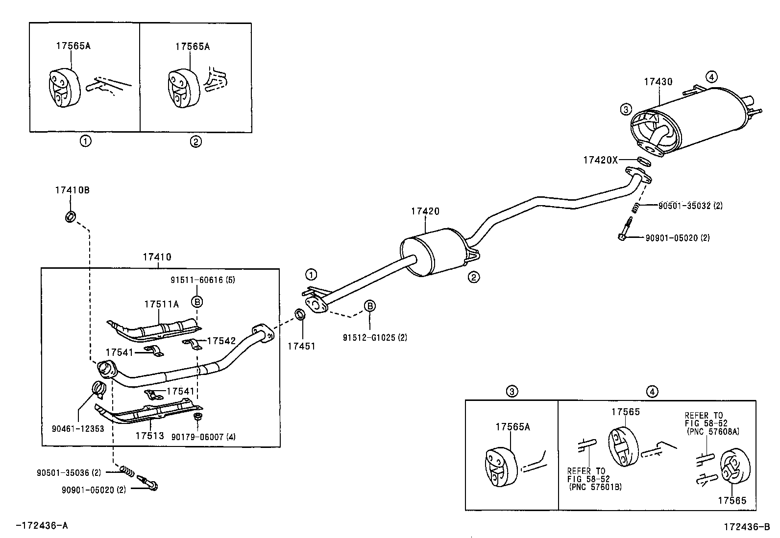17430-20110 PIPE ASSY, EXHAUST, TAIL product image