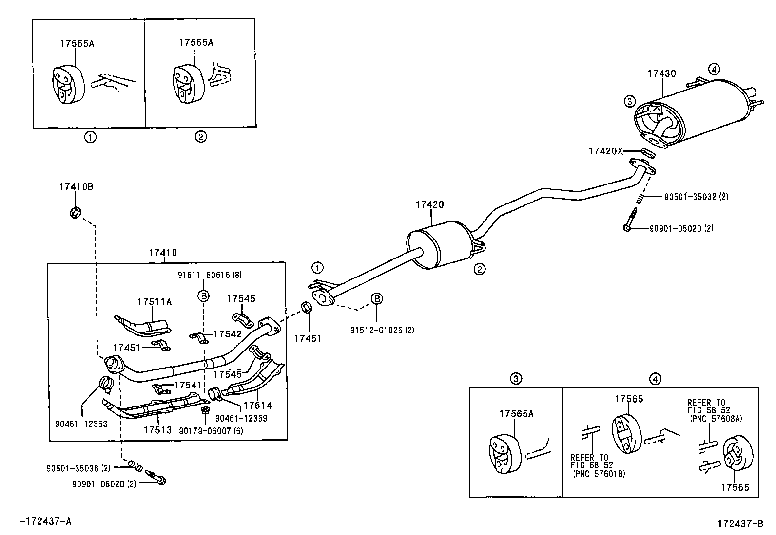 17405-28011 PIPE ASSY, EXHAUST, TAIL product image