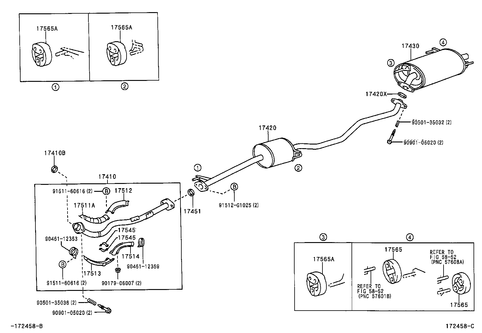 17430-20110 PIPE ASSY, EXHAUST, TAIL product image